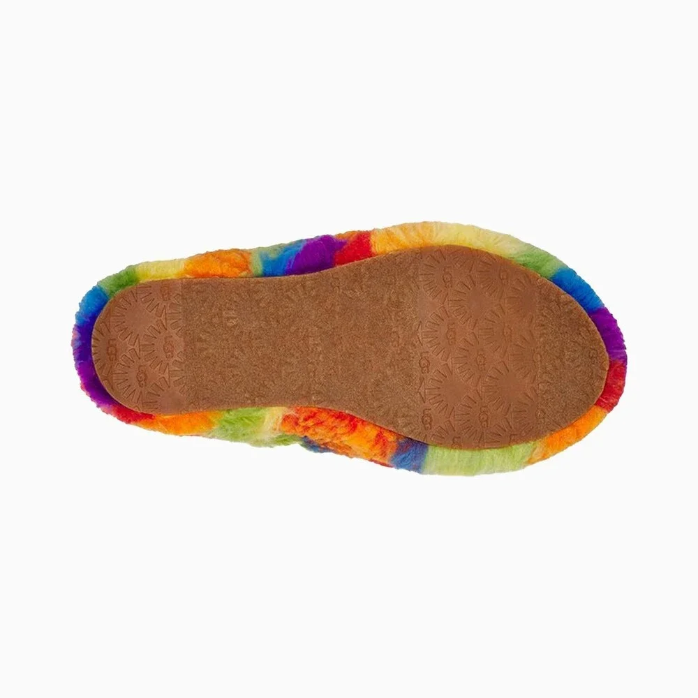 UGG Fluff Yeah Cali Collage 1119840K-RSTR Sandal Girls US 4K Multi Slide HAM622
